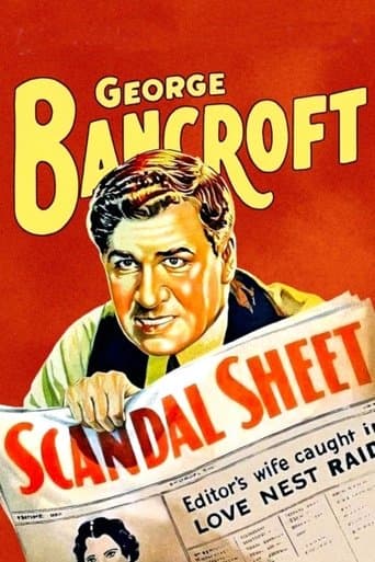 Movie poster for Scandal Sheet