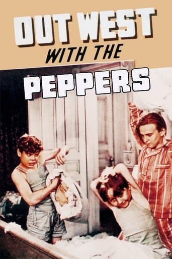 Movie poster for Out West with the Peppers