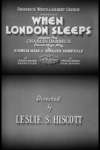 Movie poster for When London Sleeps