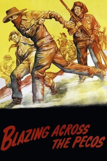 Movie poster for Blazing Across the Pecos