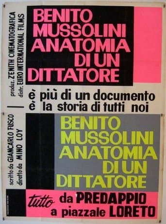 Movie poster for Benito Mussolini: Anatomy of a Dictator