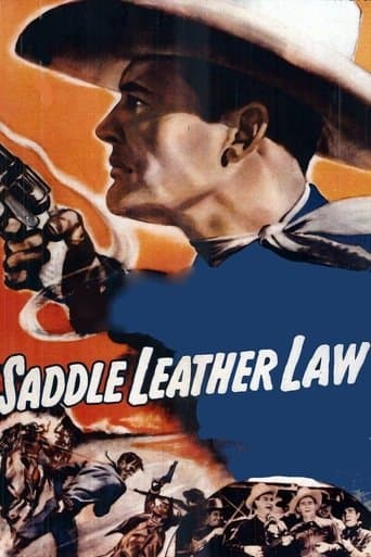 Movie poster for Saddle Leather Law