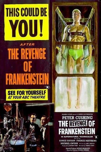 Movie poster for The Revenge of Frankenstein