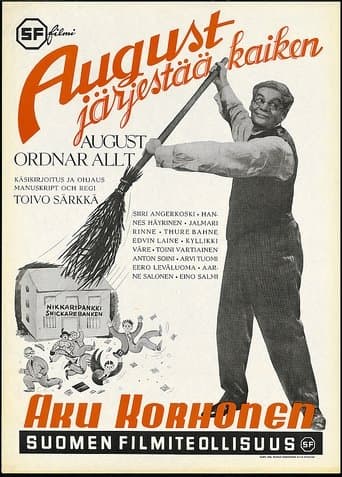 Movie poster for August järjestää kaiken