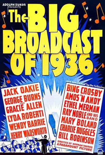 Movie poster for The Big Broadcast of 1936