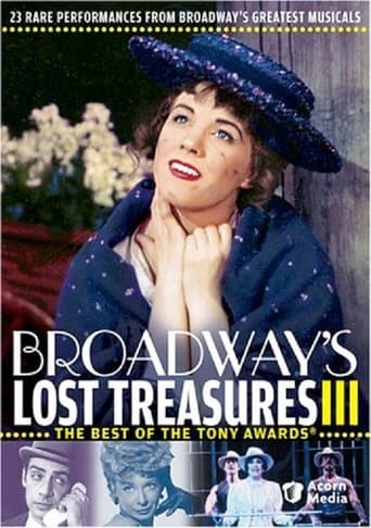 Movie poster for Broadway's Lost Treasures III: The Best of The Tony Awards
