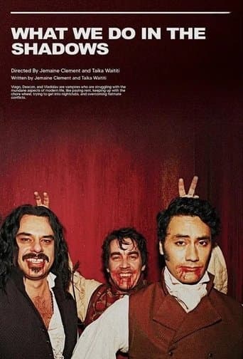 Movie poster for What We Do in the Shadows: Interviews with Some Vampires