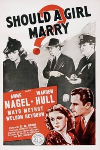 Movie poster for Should a Girl Marry?