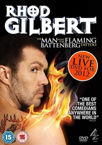Movie poster for Rhod Gilbert: The Man With The Flaming Battenberg Tattoo