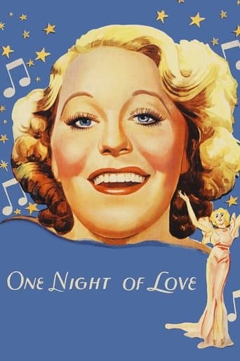 Movie poster for One Night of Love
