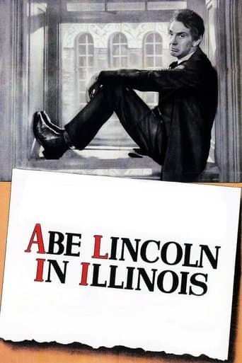 Movie poster for Abe Lincoln in Illinois