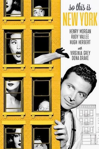 Movie poster for So This Is New York
