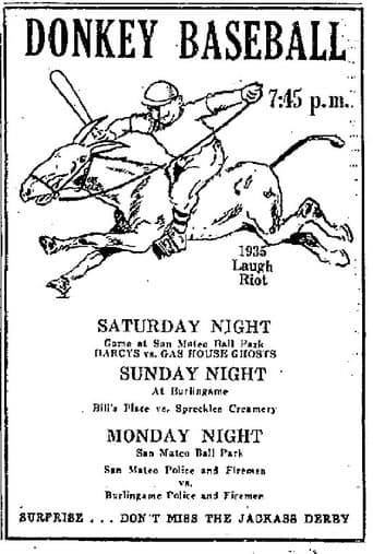 Movie poster for Donkey Baseball