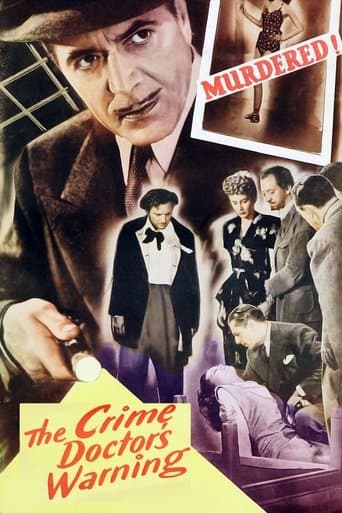Movie poster for The Crime Doctor's Warning