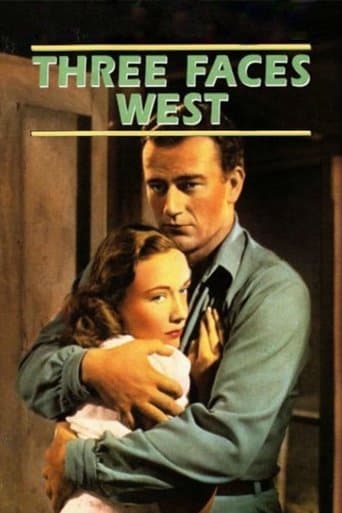 Movie poster for Three Faces West