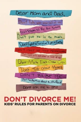 Movie poster for Don't Divorce Me! Kids' Rules for Parents on Divorce