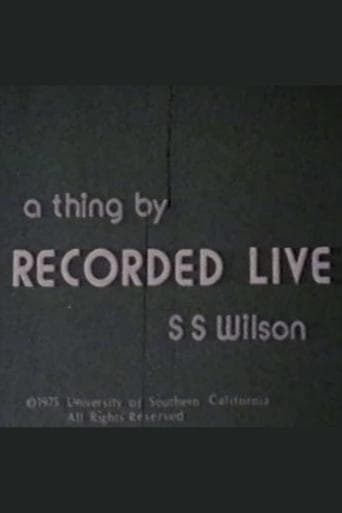 Movie poster for Recorded Live
