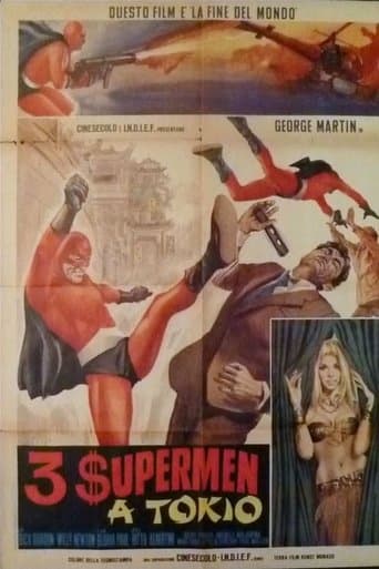 Movie poster for Three Supermen in Tokyo