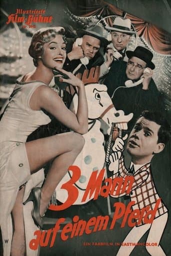Movie poster for Drei Mann auf einem Pferd