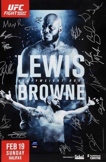 Movie poster for UFC Fight Night 105: Lewis vs. Browne
