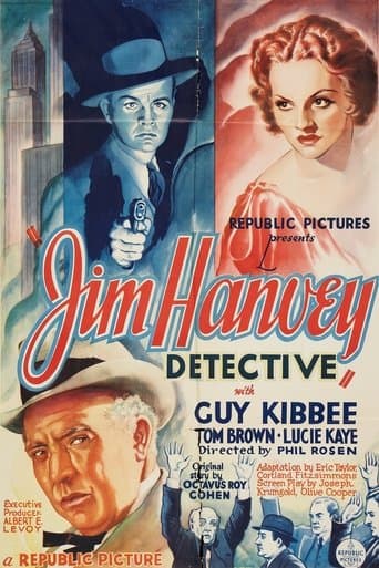 Movie poster for Jim Hanvey, Detective