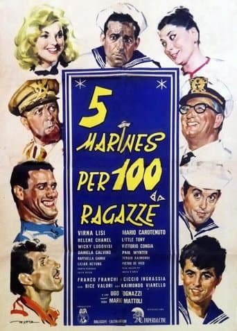 Movie poster for 5 marines per 100 ragazze