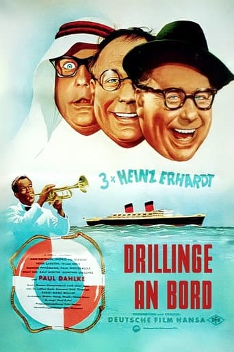 Movie poster for Drillinge an Bord