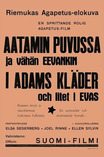 Movie poster for Aatamin puvussa ja vähän Eevankin