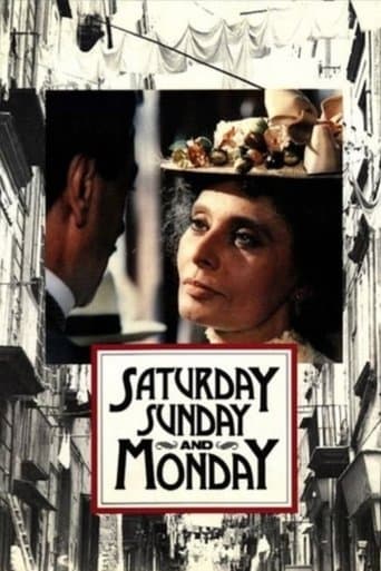 Movie poster for Saturday, Sunday and Monday