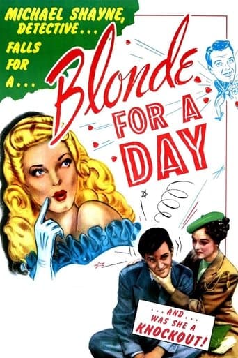 Movie poster for Blonde for a Day