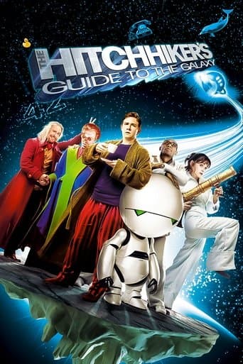 Movie poster for The Hitchhiker's Guide to the Galaxy