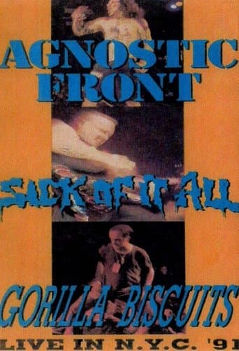 Movie poster for Live in New York: Agnostic Front, Sick of It All, Gorilla Biscuits