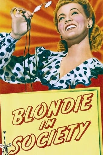 Movie poster for Blondie in Society