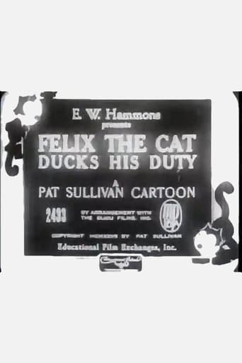 Movie poster for Felix the Cat Ducks His Duty