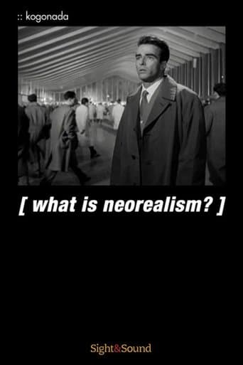 Movie poster for What Is Neorealism?