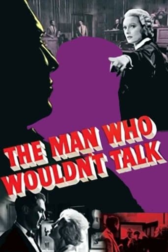 Movie poster for The Man Who Wouldn't Talk