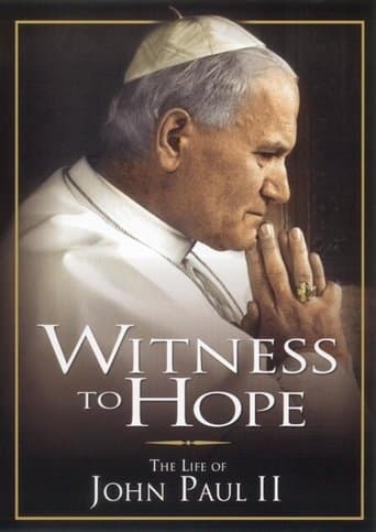 Movie poster for Witness to Hope: The Life of Karol Wojtyla, Pope John Paul II