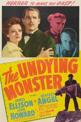 Movie poster for The Undying Monster
