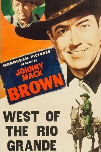 Movie poster for West of the Rio Grande