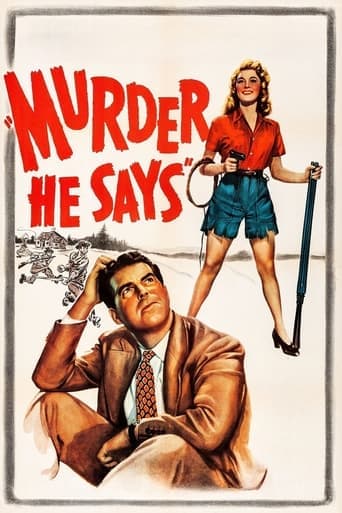 Movie poster for Murder, He Says