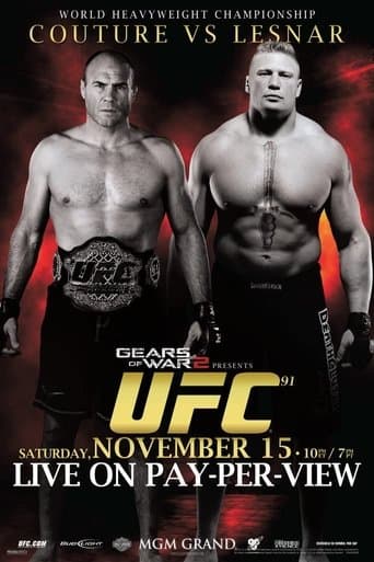 Movie poster for UFC 91: Couture vs. Lesnar