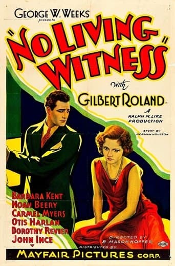 Movie poster for No Living Witness
