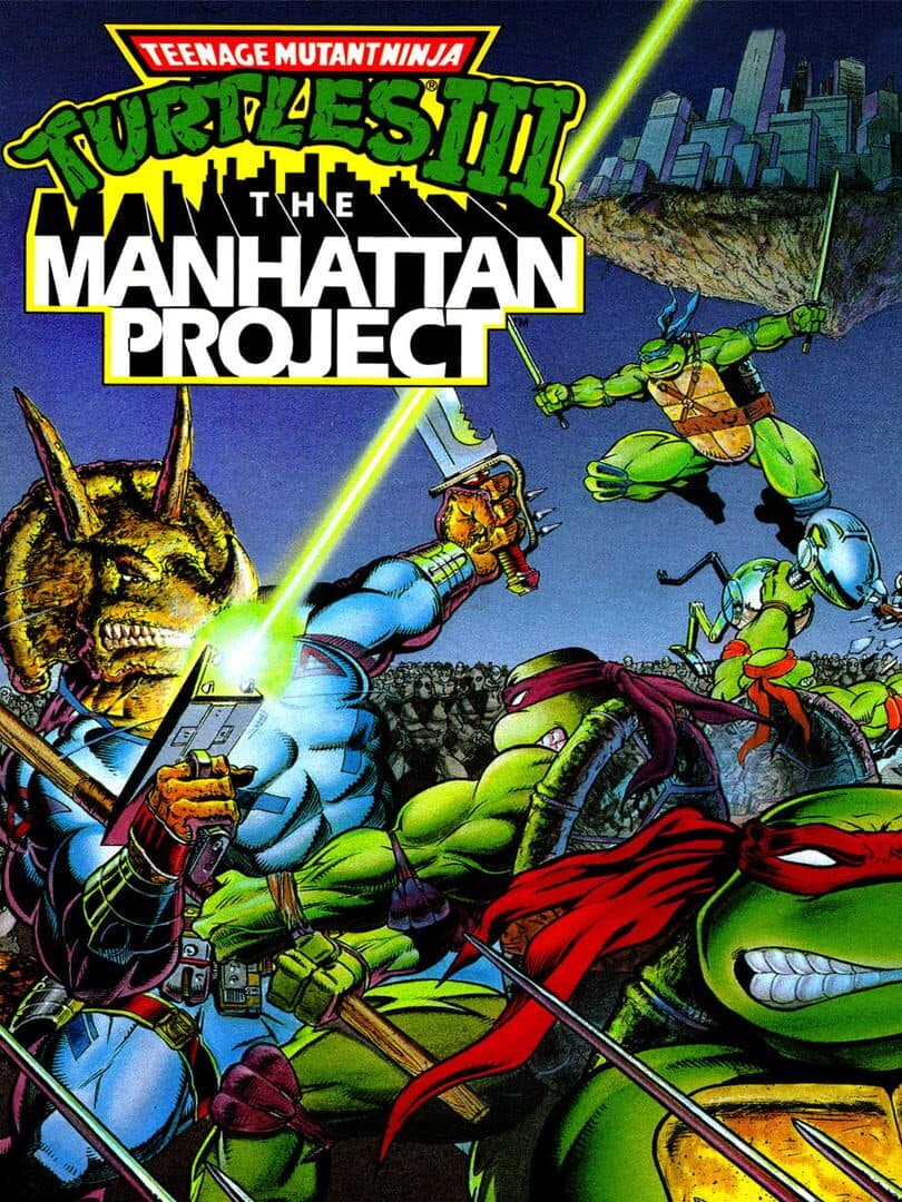 Movie poster for Teenage Mutant Ninja Turtles III: The Manhattan Project