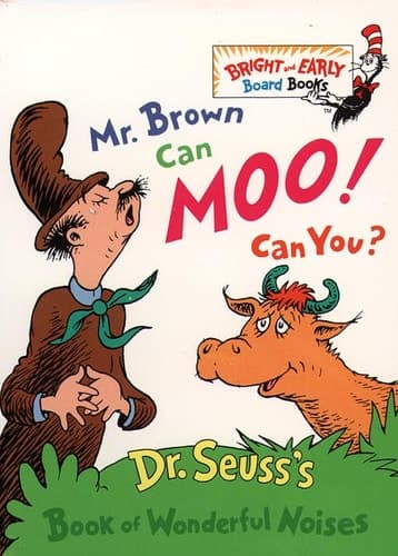 Movie poster for Mr. Brown Can Moo! Can You?