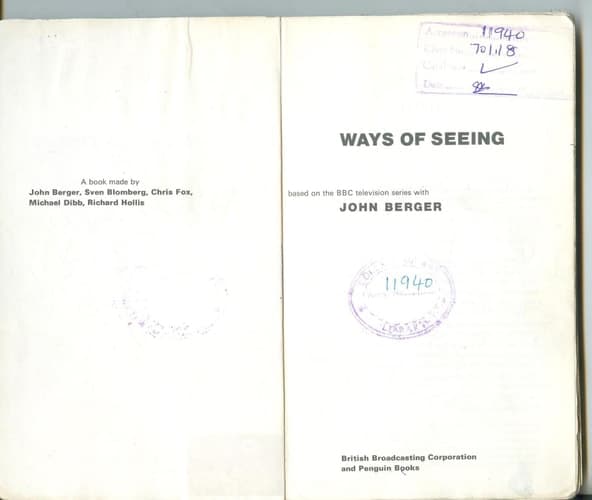 Movie poster for Ways of Seeing