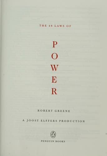 Movie poster for The 48 Laws of Power