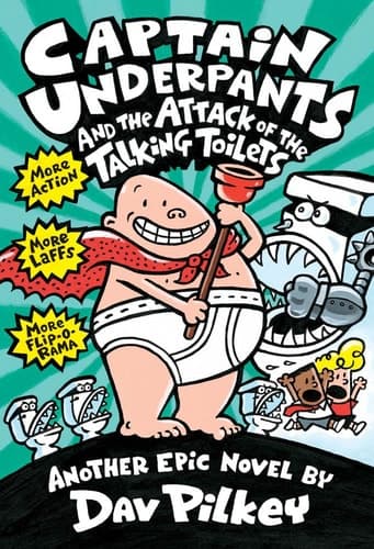Movie poster for Captain Underpants and the Attack of the Talking Toilets (Captain Underpants, #2)