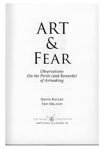 Movie poster for Art and Fear: Observations on the Perils (and Rewards) of Artmaking
