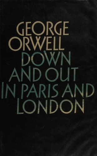 Movie poster for Down And Out In Paris And London
